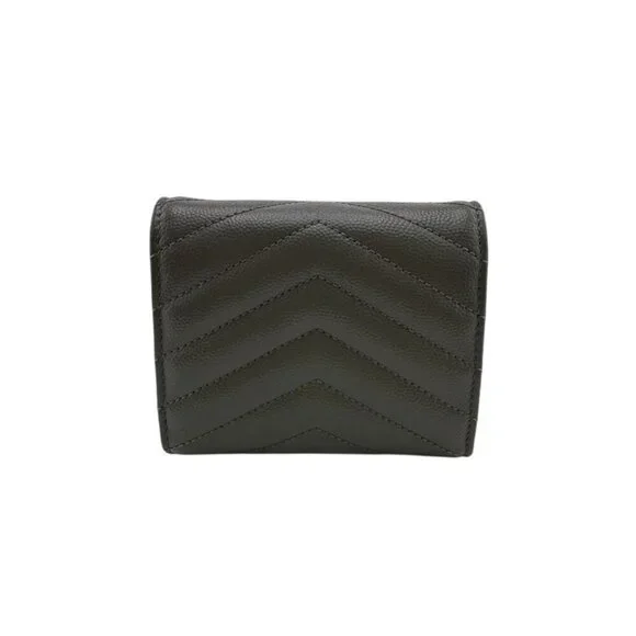 Saint Laurent Stitch Trifold Wallet Gray - Picture 2 of 8